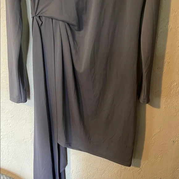 Topshop Elegant Gray Draped Dress - Picture 8 of 9